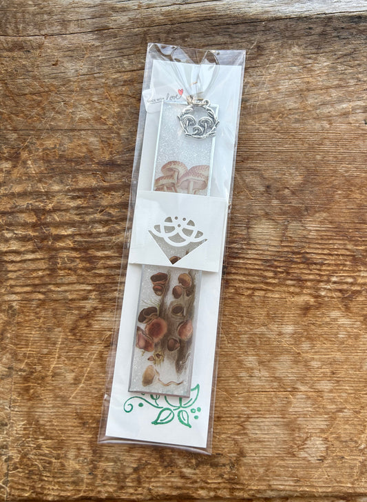 Assorted Mushroom Bookmark with Mushroom Charm