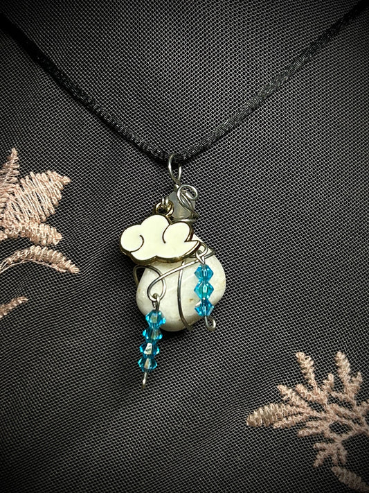 Milky Quartz Cloudy Rain Necklace