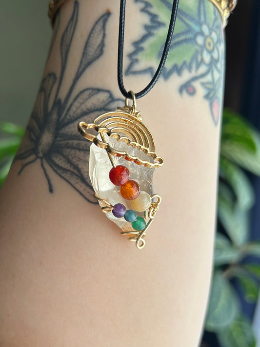 Rainbow Quartz Necklace