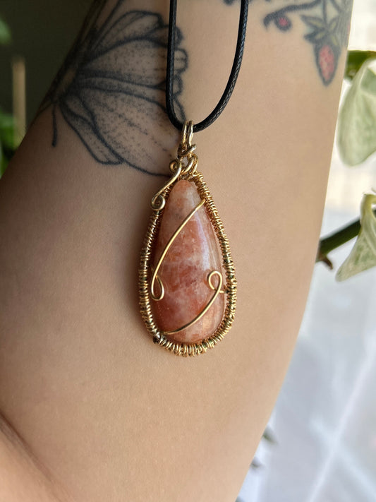 Sunstone Pendant Necklace