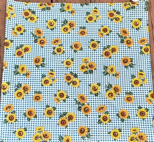 Sunflower Picnic Patterned Bandana