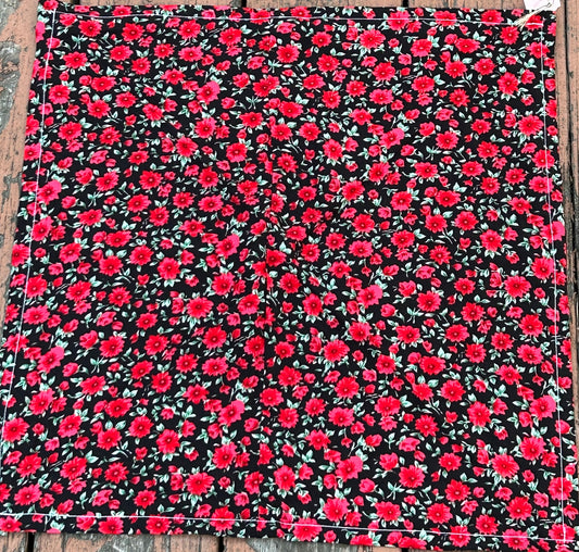 Small Red Flower Bandana