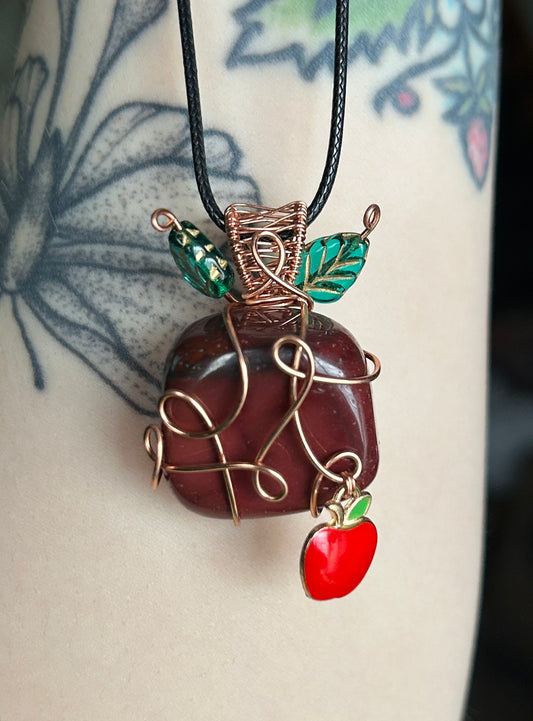 Mookaite Apple Necklace