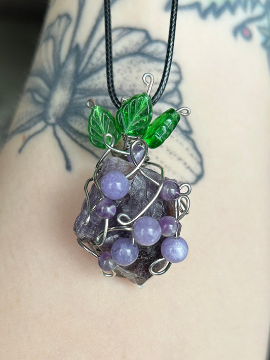 Amethyst Grape Necklace