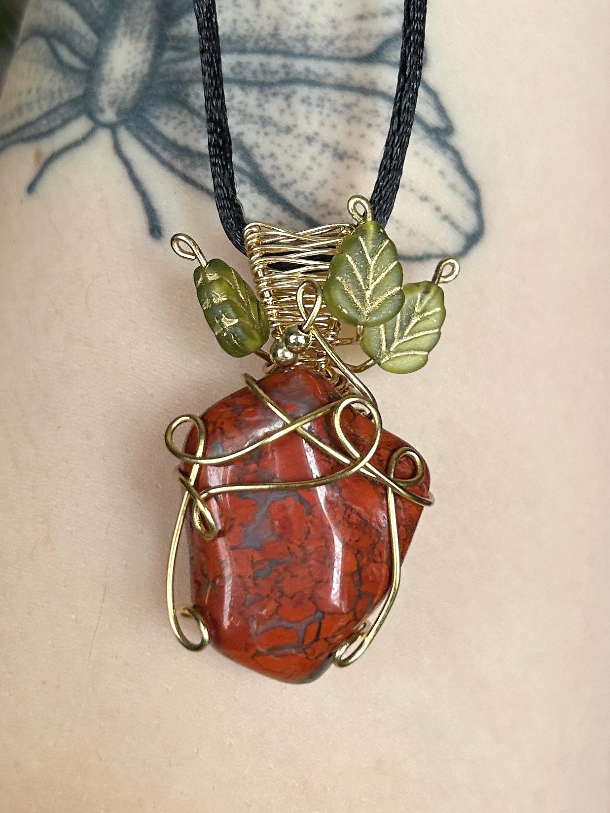 Jasper Strawberry Necklace