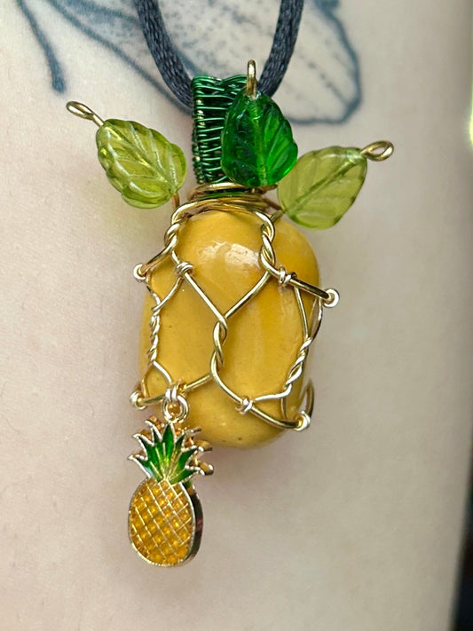 Mookaite Pineapple Necklace