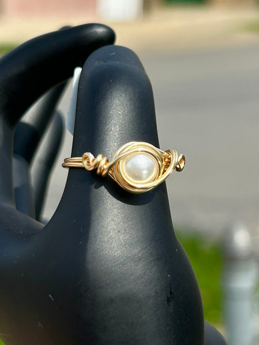 Pearl Gold Ring