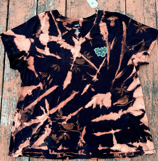 Bird and Fern Acid Wash T-Shirt