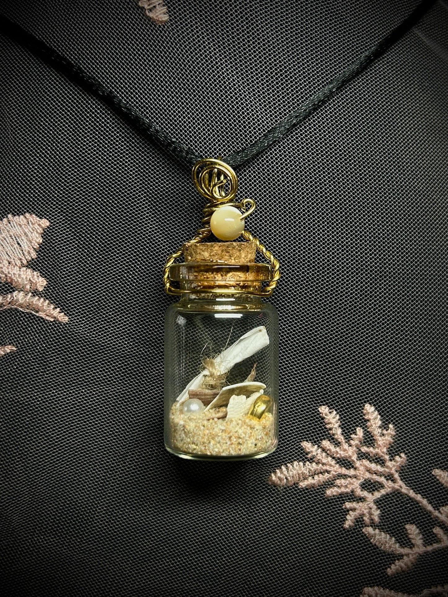 Mini Beach Treasures with Message in a Bottle Necklace