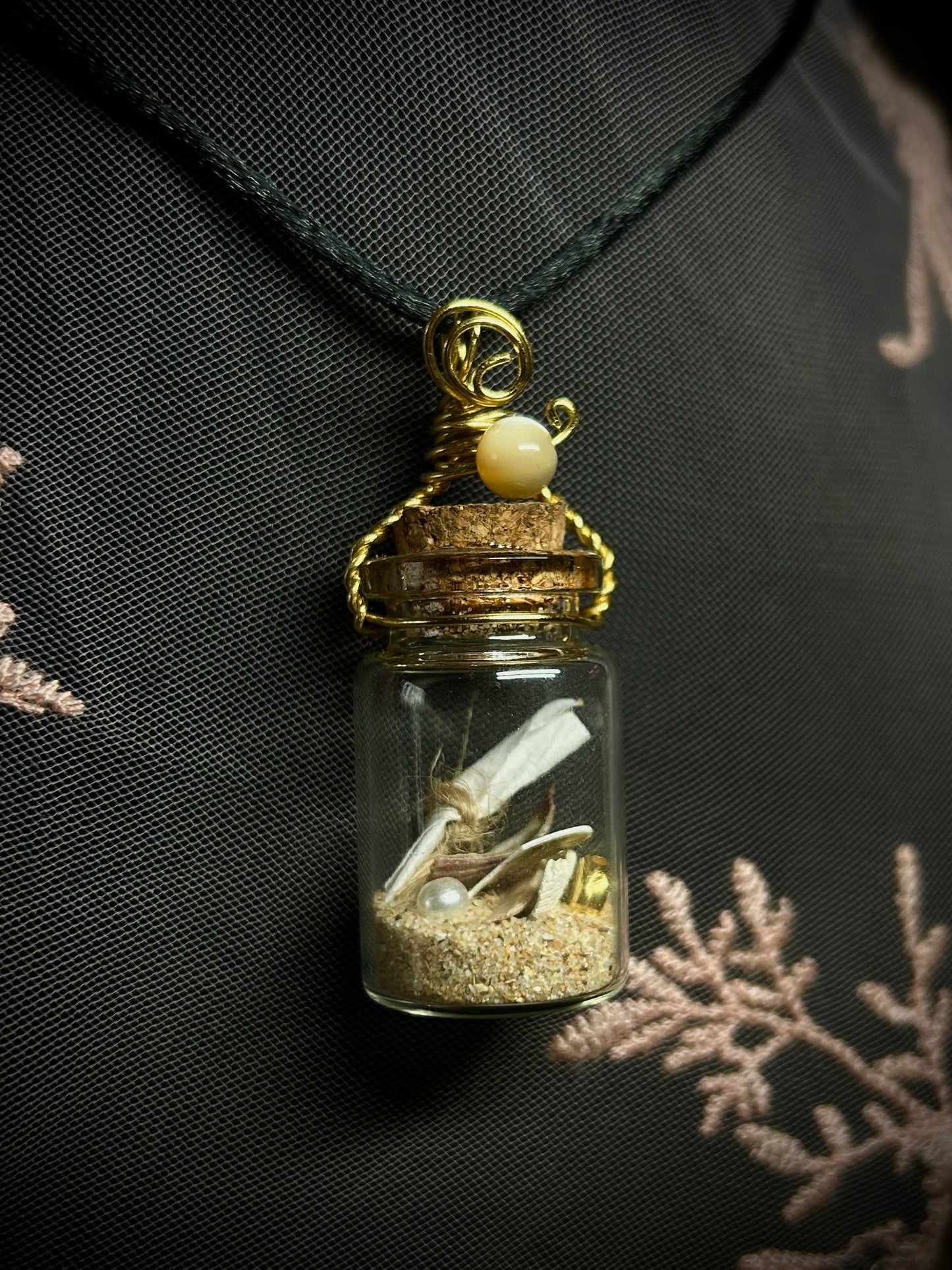 Mini Beach Treasures with Message in a Bottle Necklace